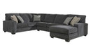 SLATE RAF CORNER CHAISE/ARMLESS LOVE SEAT/LAF SOFA