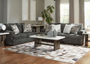 KARINNE/SMOKE SOFA & LOVE SEAT