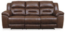STONELAND RECLINING SOFA & LOVE SEAT (CHOCOLATE)