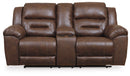 STONELAND RECLINING SOFA & LOVE SEAT (CHOCOLATE)