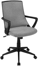 OFFICE CHAIR - BLACK/DARK GREY FABRIC/MULTI POSITION