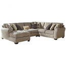 DRIFTWOOD LAF CORNER CHAISE/ARMLESS LOVESEAT, RAF LOVESEAT & WEDGE