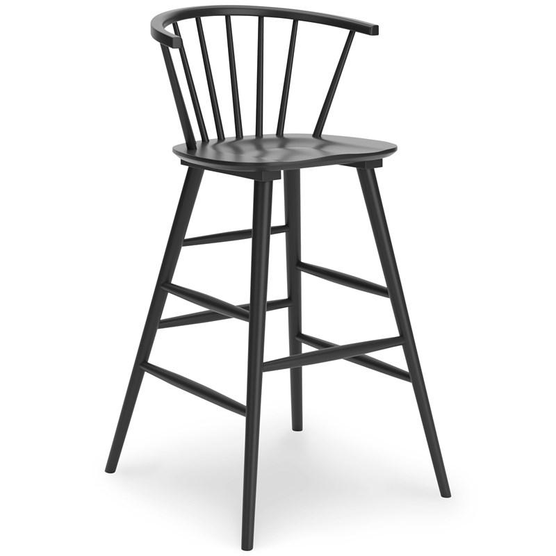 WOODEN BAR CHAIR (BLACK)