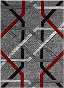L'BAIET NORA GEOMETRIC GREY RUG