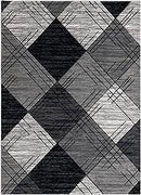 L'BAIET GIANNA GEOMETRIC BLACK RUG