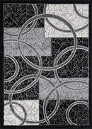 L'BAIET SELENA BLACK GEOMETRIC RUG