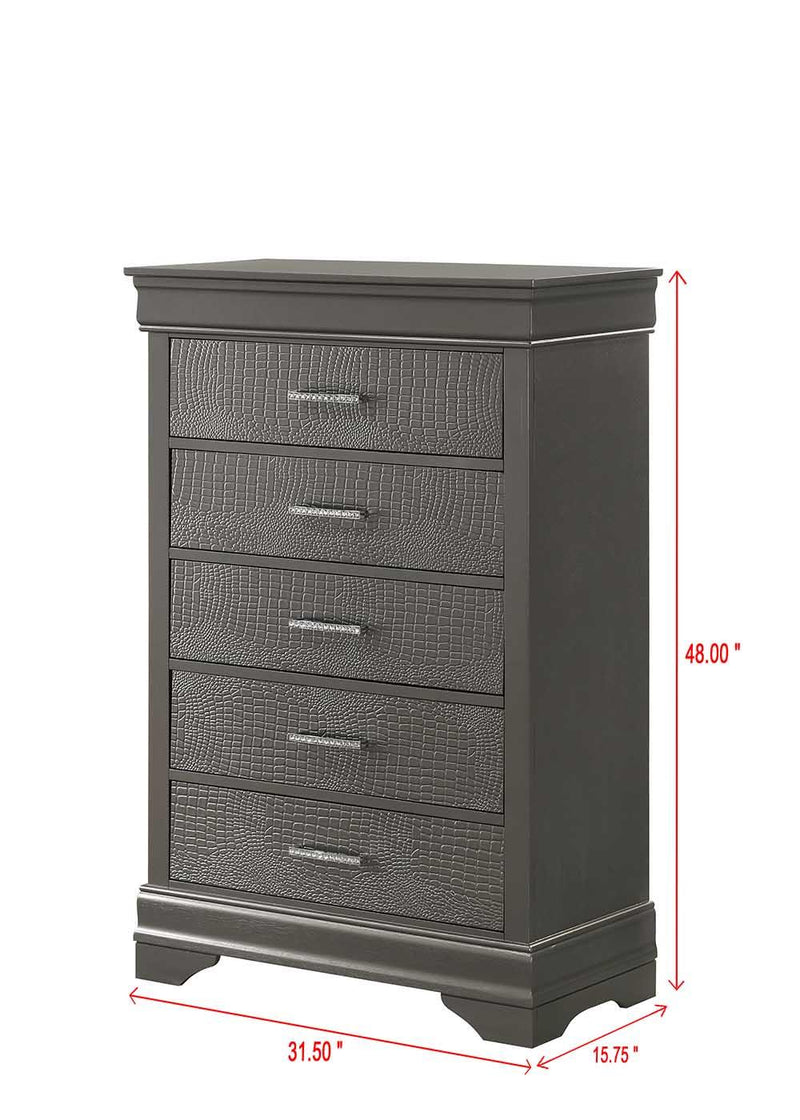 B320 BEDROOM SET W/ LED LIGHT