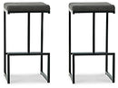 UPH BAR STOOL (GRAY/BLACK)