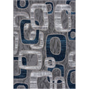 L'BAIET EMBERLY BLUE/PURPLE GEOMETRIC AREA RUG