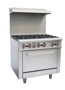 36" HEAVY DUTY GAS RANGE 3/4 NPT, LP GAS