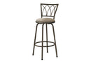 BARSTOOL - / 43"H / SWIVEL / DARK COFFEE METAL