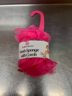 Bath Sponge w/ Comb
