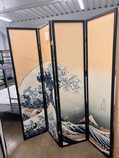 4-Panel Screen, Shoji The Great Wave