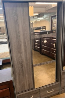 Wardrobe W/ Sliding Mirror