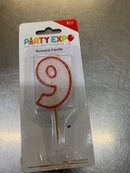 Glitter Numeric Birthday Candles