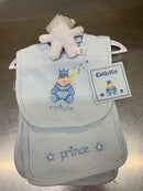Bib, Burp Cloth & Plush Toy