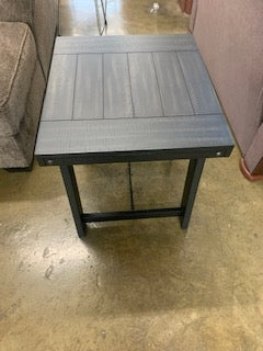 Black/Pewter End Table