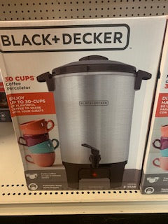 Black + Decker 30 Cups Coffee Percolater