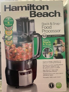 Hamilton Beach Stack & Snap Food Processor