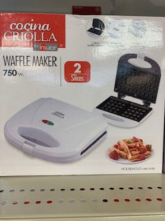 Cocina Criolla Waffle Maker | 750 Watts