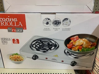 Double Burner Electric Stove