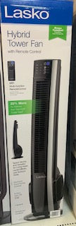 38" Hybrid Tower Fan with Remote Control