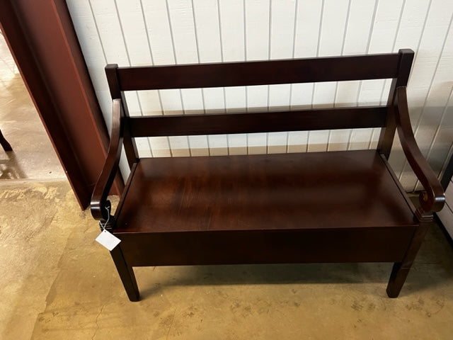 Wooden Bench w/ Storage (SALE)