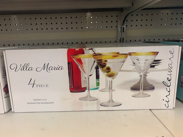 4 PC Martini Glass Set