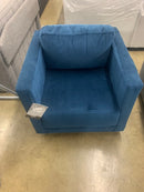Swivel Rocker Accent Chair (Blue)