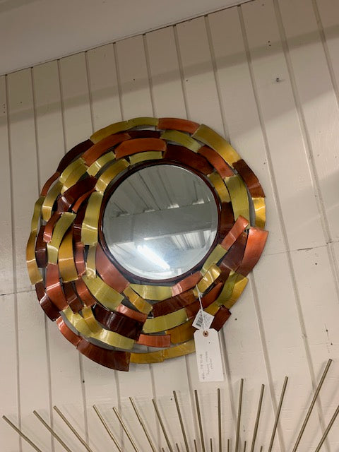 Round Metal Mirror