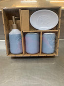 4PC Ceramic  Bath Accessory Set
