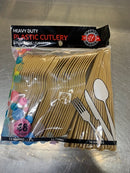 48pc Heavy Duty Plastic Cutlery