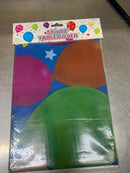 52" X 90" Happy Birthday Tablecloth
