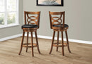 BARSTOOL / 42"H / SWIVEL / DARK OAK BAR HEIGHT