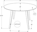 5PC DINING SET - BROWN WALNUT VENEER (1-TABLE, 4-CHAIRS)