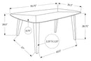 7PC DINING SET - BROWN WALNUT VENEER