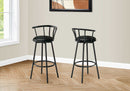 BARSTOOL  / 36"H / SWIVEL / BLACK METAL