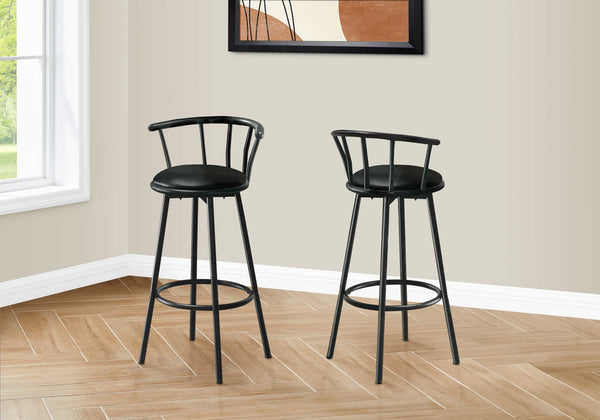 BARSTOOL  / 36"H / SWIVEL / BLACK METAL