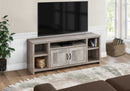 TV STAND - 60"L / TAUPE RECLAIMED WOOD-LOOK