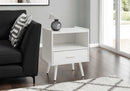 ACCENT TABLE - 24"H / WHITE END TABLE WITH 1 DRAWER