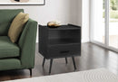 ACCENT TABLE - 24"H / BLACK END TABLE WITH 1 DRAWER