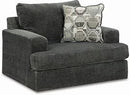 KARINNE/SMOKE SOFA & LOVE SEAT