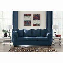 Darcy/Blue Loveseat / Ottoman / Sofa