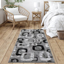 L'BAIET EMBERLY BLUE/PURPLE GEOMETRIC AREA RUG