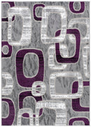 L'BAIET EMBERLY BLUE/PURPLE GEOMETRIC AREA RUG