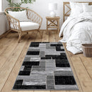 L'BAIET VERENA BLUE GEOMETRIC AREA RUG