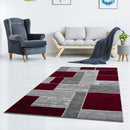 L'BAIET VERENA BLUE GEOMETRIC AREA RUG