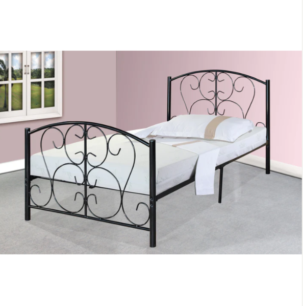 TWIN BED FRAME BLACK