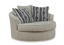 Calnita Oversized Swivel Accent Chair
