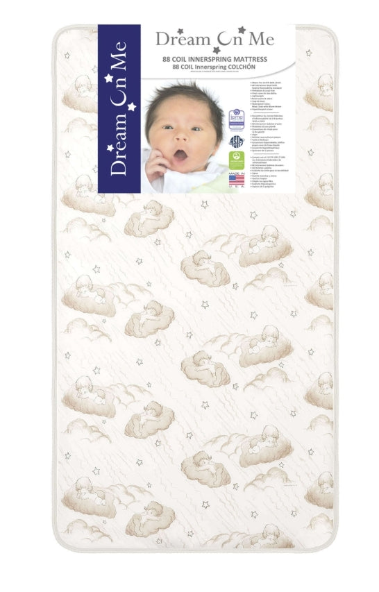 Twilight 5″ 80 Coil Innerspring Crib and Toddler Mattress